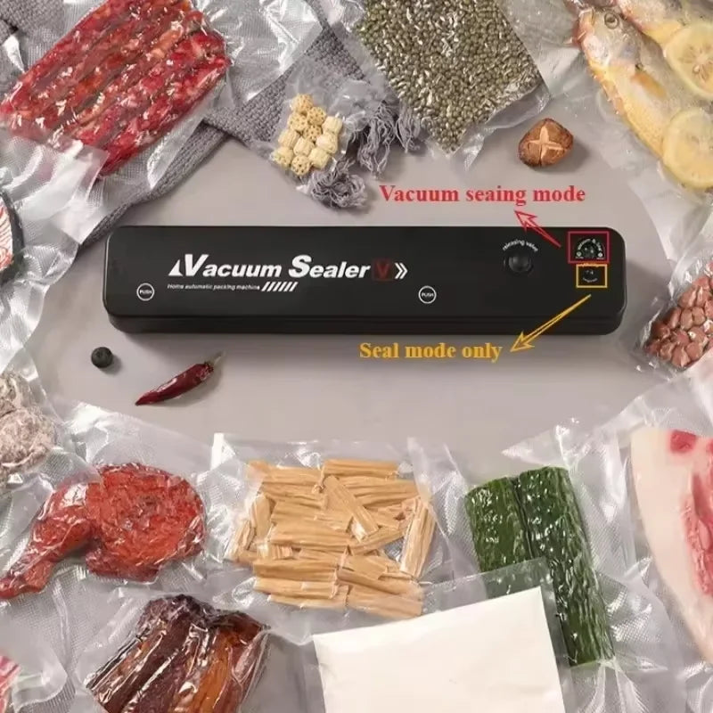 Machine de Scellage Alimentaire Portable pour Maison, Aide Cuisine, 220V, Machine de Mise sous Vide Automatique